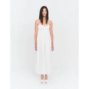 NEW THE GARMENT kristen crochet maxi dress in white